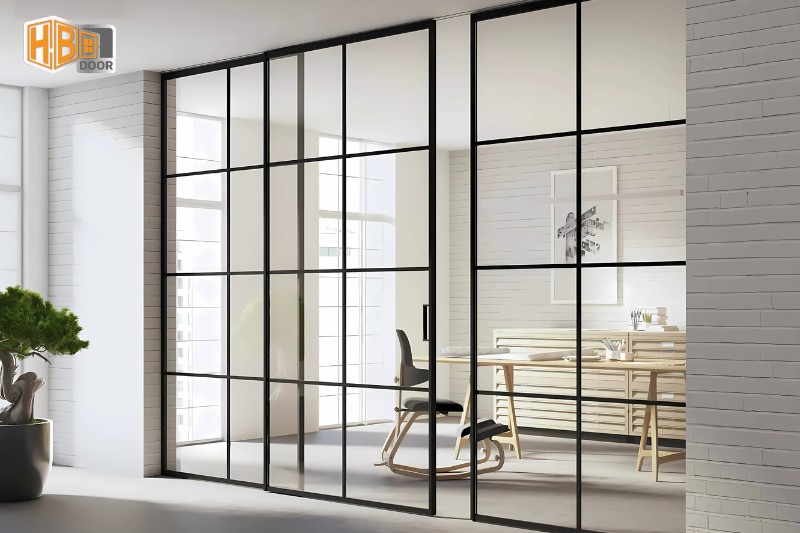 Cửa nhôm Slim: Cấu tạo, ưu nhược điểm, phân loại, báo giá