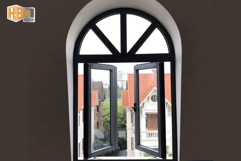 Cửa nhôm Xingfa uốn vòm: Cấu tạo, quy trình gia công, báo giá